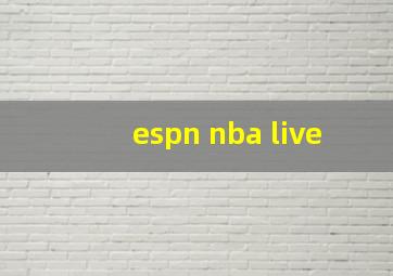 espn nba live